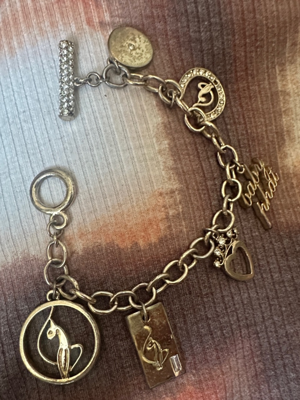Baby Phat Gold-Tone Charm Bracelet